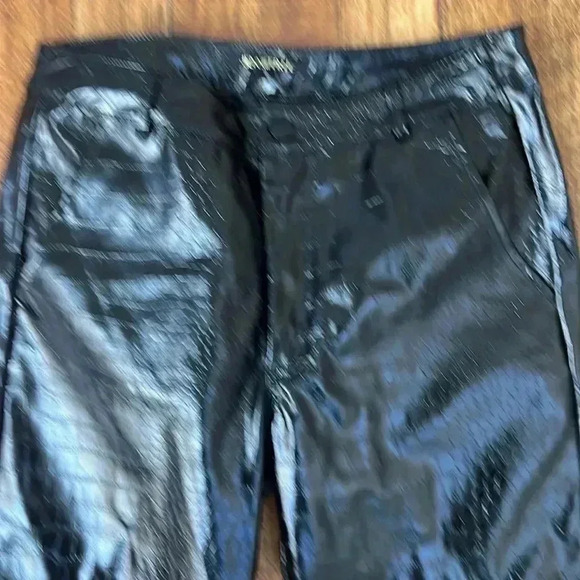 Jennifer Le Black Faux Leather Joggers S - Picture 7 of 11